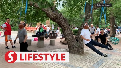‘Face-hanging workout' springs up in NE China