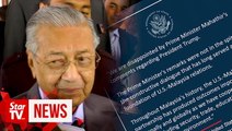 Dr M: I asked Trump to resign to 'save America'