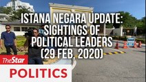 Political leaders go in and out of Istana Negara