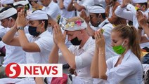 Bali holds mass prayers for reopening from coronavirus lockdown