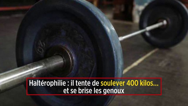 Haltérophilie : il tente de soulever 400 kilos… et se brise les genoux