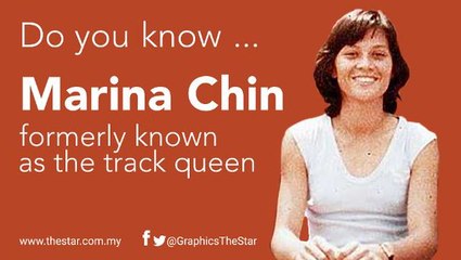 Do you know ... Marina Chin, formerly known as the track queen