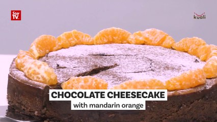 Chocolate Cheesecake with Mandarin Orange