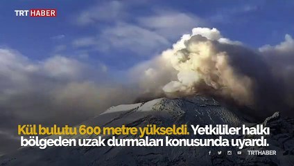 Meksika'da Popocatepetl Yanardağı patladı
