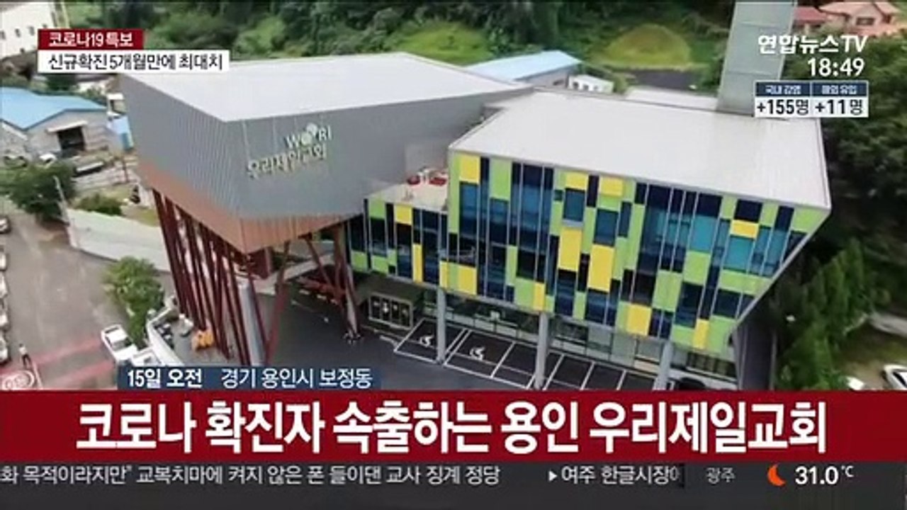 교회발 감염자 급속 확산…경기도 하루 108명 확진