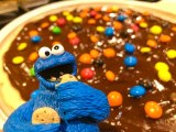 COOKIE MONSTER Baking Giant MandM Pizza Cookie Chocolate Dessert