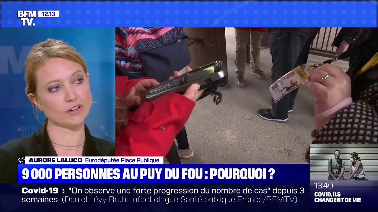 9000 personnes au Puy du Fou: pour Aurore Lalucq, "cette dérogation est un non-sens absolu"