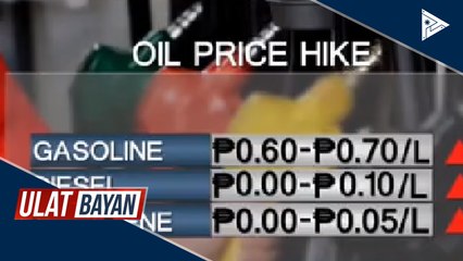 Oil price hike, nakaamba sa susunod na linggo