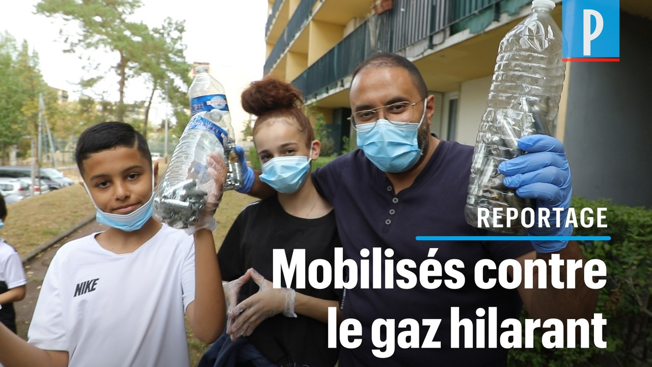 Gaz hilarant : ils nettoient un quartier des bonbonnes abandonnées par les consommateurs