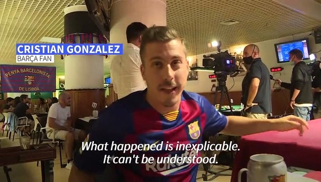 Barcelona fans react to Bayern Munich thrashing