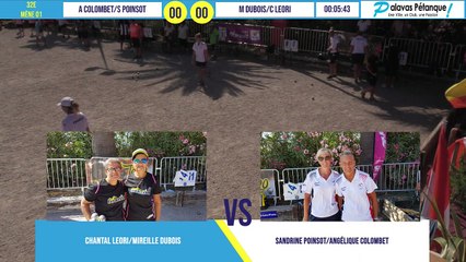 32e doublette A COLOMBET/S POINSOT vs M DUBOIS/C LEORI : Palavas pétanque 2020