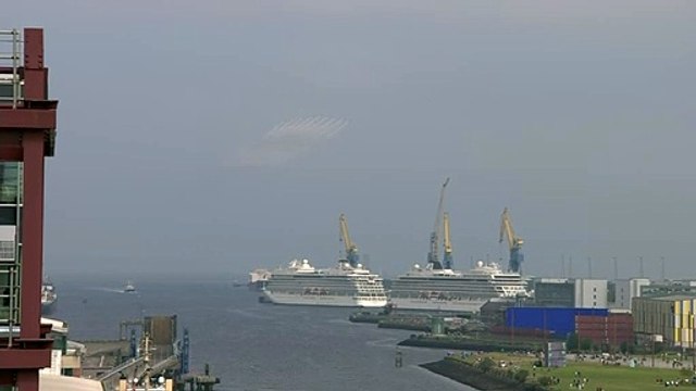 Red Arrows flypast over Belfast to mark VJ Day
