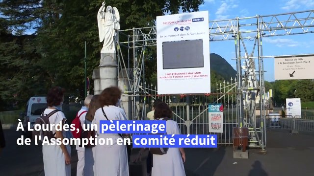 A Lourdes, un pèlerinage de l'Assomption en plus petit comité