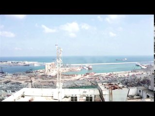 Dramatic drone images show devastated Beirut