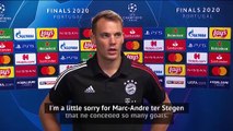 Neuer saddened to see German rival ter Stegen concede eight goals