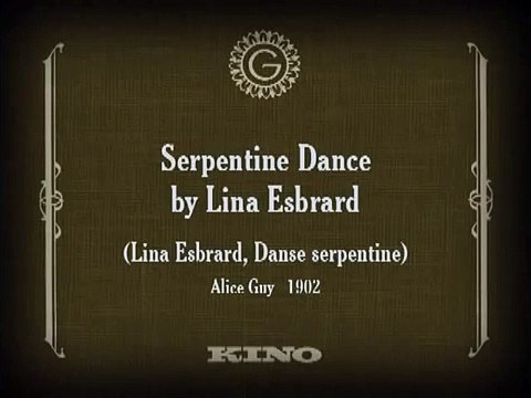 Lina Esbrard, Danse serpentine (Lina Esbrard, danza serpentina) [1902]