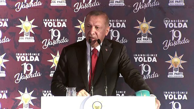 Cumhurbaşkanı Erdoğan: 'CHP zihniyetindeki muhterislere boyun eğmeyeceğiz' - RİZE