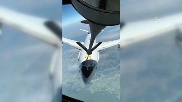 Türk Hava Kuvvetleri, NATO’ya ait uçağa yakıt ikmali yaptı