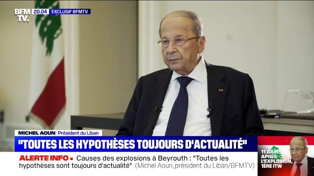 Enquête sur les explosions au Liban: pour le président Michel Aoun, toutes les hypothèses sont toujours d’actualité