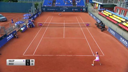 Halep books place in Prague final after win over Begu