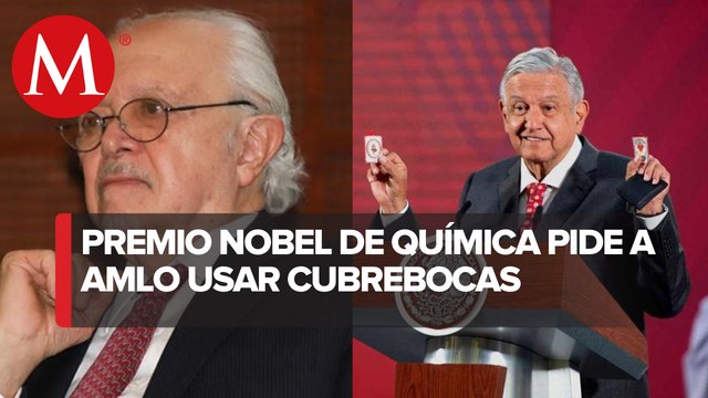 Mario Molina llama a AMLO usar cubrebocas y pide su uso obligatorio