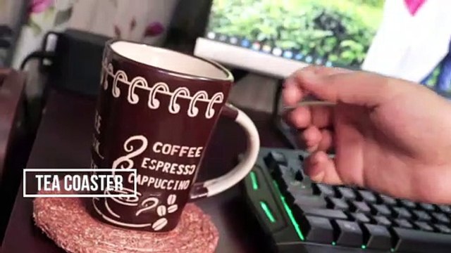 How to Make Coasters| DIY Easy Coaster making| TEA Coaster with CD| 3 Easy Steps|