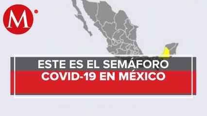 Campeche, primer estado en pasar a semáforo amarillo; hay 6 más en rojo