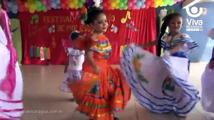 Niños de San Rafael del Sur rescatan la cultura con festival folflorico