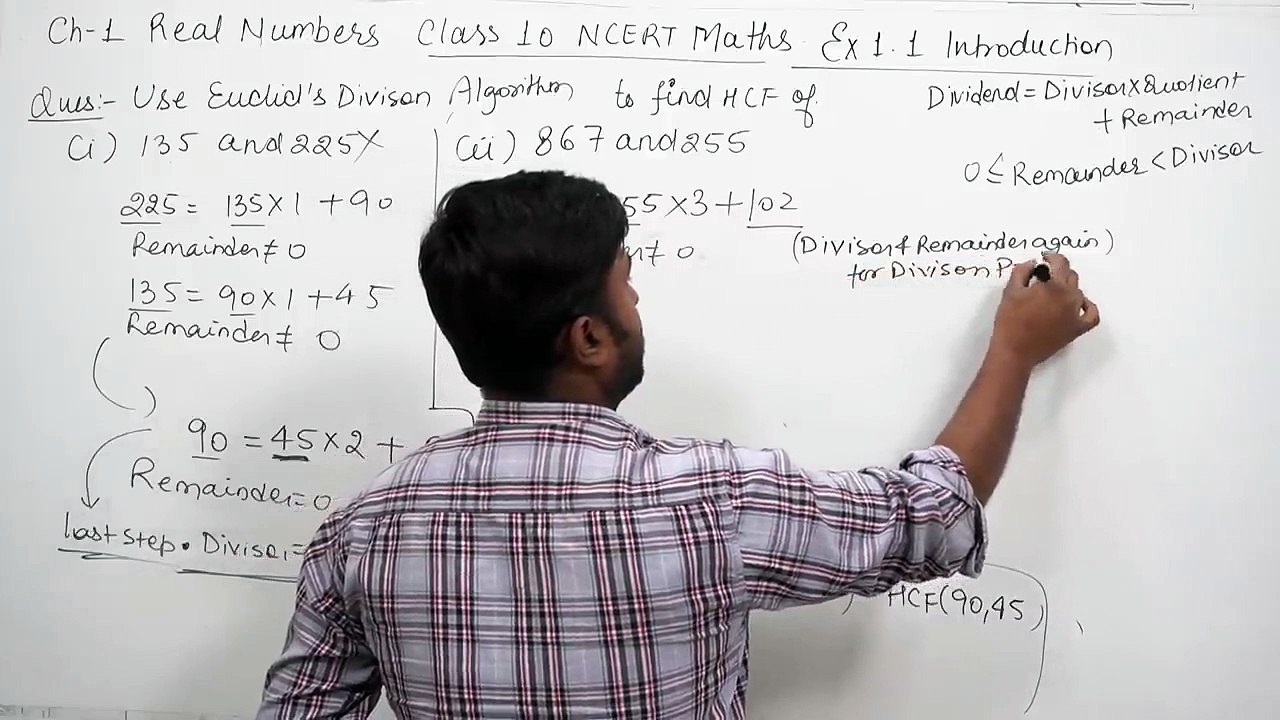 Real Numbers Class 10 Maths NCERT Chapter 1 Exercise 1.1 Introduction