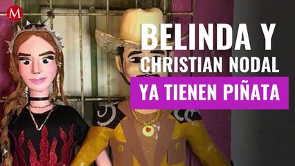 Belinda y Christian Nodal ya tienen piñata