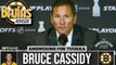 Bruce Cassidy Reacts to Tuukka Rask Opting Out  | Bruins vs. Hurricanes Game  3