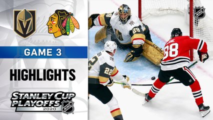 NHL Highlights | Golden Knights @ Blackhawks 8/15/2020