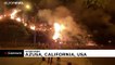 شاهد: استمرار محاولات إخماد الحرائق المستعرة في غابات كاليفورنيا