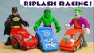 Disney Pixar Cars 3 Lightning McQueen Riplash Racers with Marvel Avengers Hulk and DC Comics Batman plus the Funny Funlings in this Full Episode English Race Toy Story for Kids
