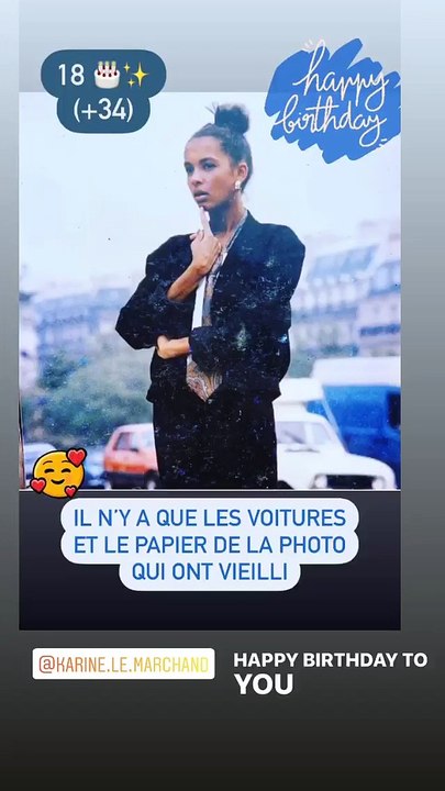 Stéphane Plaza a partagé une photo d'époque de Karine Le Marchand pour son anniversaire, sur Instagram, le 16 août 2020.
