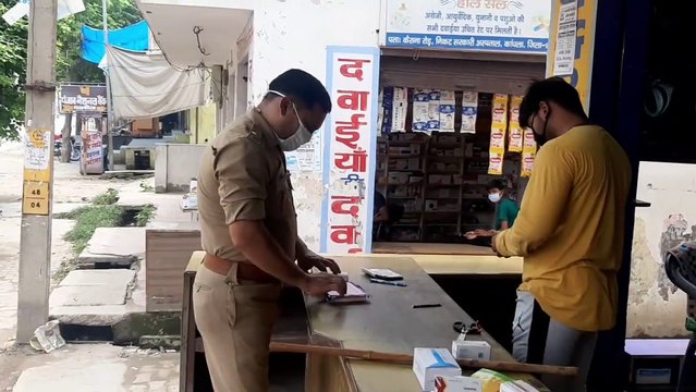 लॉकडाउन में कांधला पुलिस अलर्ट, बेवजह घूमने वालों का किया चालान, मचा हड़कंप
