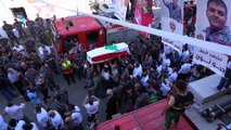 تشییع پیکر آتش‌نشان ۲۳ ساله لبنانی که زیر آوار انفجار مفقود شده بود