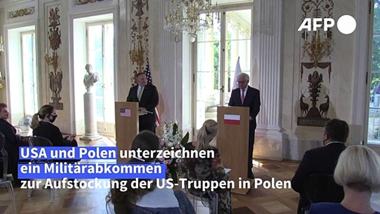 USA und Polen unterzeichnen Abkommen zur Entsendung von 1000 US-Soldaten