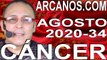 CANCER AGOSTO 2020 ARCANOS.COM - Horóscopo 16 al 22 de agosto de 2020 - Semana 34