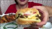ASMR Checkers burger And Chicken wings (Whispering) _ Eating Show