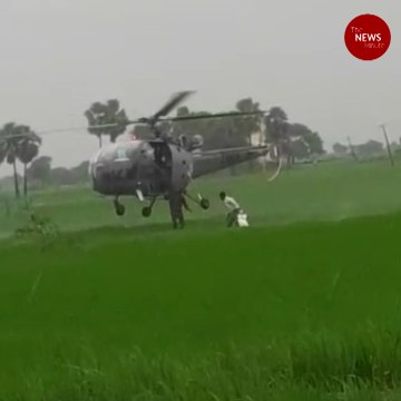 Ten Telangana farmers stranded as rivulet overflows, rescued using helicopters