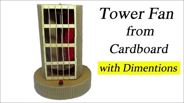 DIY Tower Fan from Cardboard | How to Make A Tower Fan | Cardboard Tower Fan Cooler | Creative Ideas with Cardboard