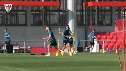 El Athletic Club completa el último entrenamiento de la semana