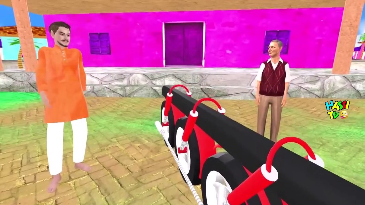 लंबी मोटरसाइकिल Long Motorbike Wala Comedy Video _ Hindi Kahaniya Story 3D Animated