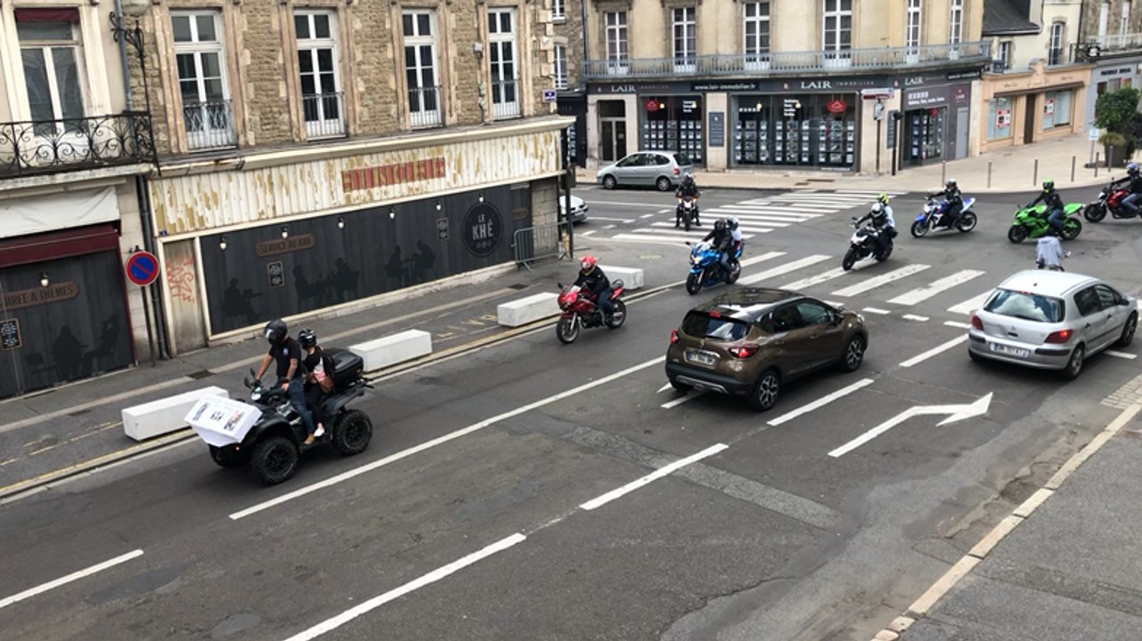 Des motards alençonnais rendent hommage à leur ami Éric Monroy