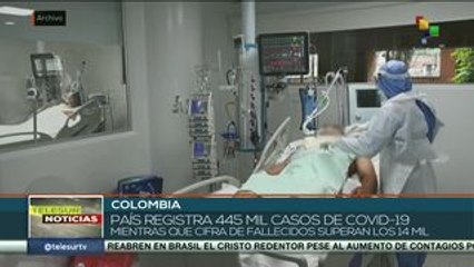 Colombia supera los 445 mil casos de COVID-19