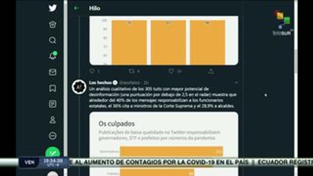 Brasil: medios afines a Bolsonaro impulsan campaña de noticias falsas