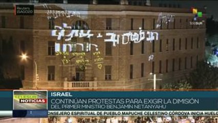 Israel: manifestantes exigen la renuncia de Benjamin Netanyahu
