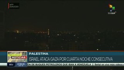 Por cuarta noche consecutiva, Israel ataca la franja de Gaza