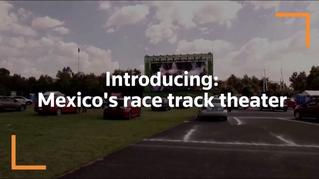 Mexico City race track turns drive-in theater